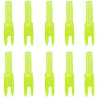 10x Flecha Cabeza Culatin Accesorio de Tiro Con Plástico Amarillo Transparente